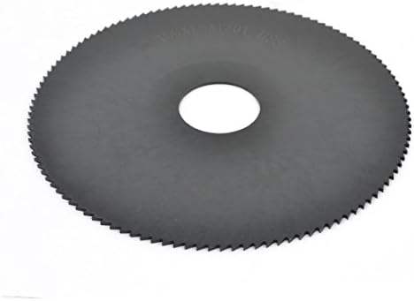 Aexit Black HSS Tool Titular Circular Woodworking 150mm Dia 32mm Diâmetro do orifício Arbo-R de 1,5 mm de espessura de 120 dentes,