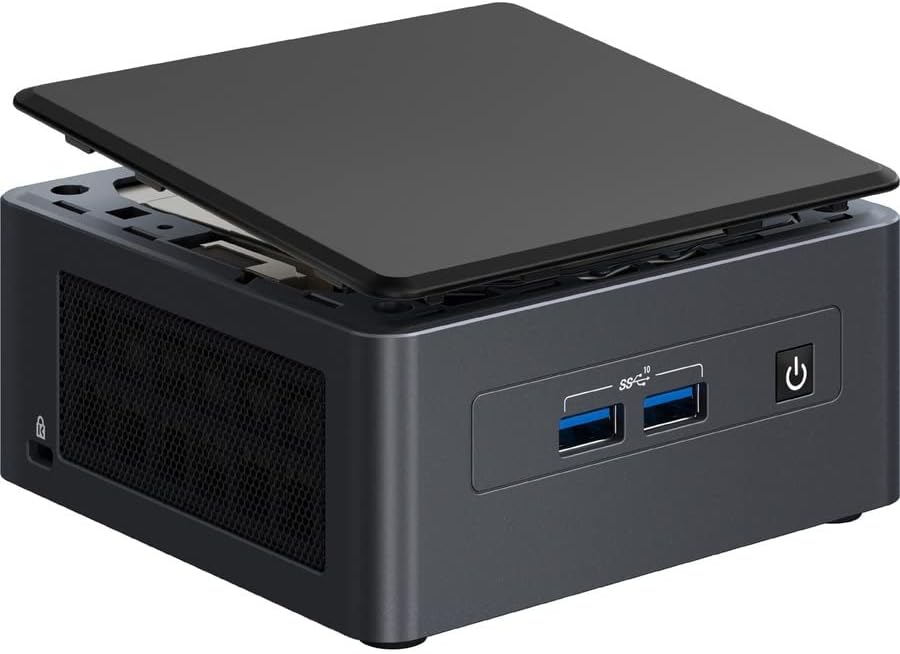 Intel nuc 11 pro nuc11tnHv5 Sistema de barebone-Socket BGA-1449-1 X Suporte ao processador Core i5 11ª geração I5-1145G7 Quad-core