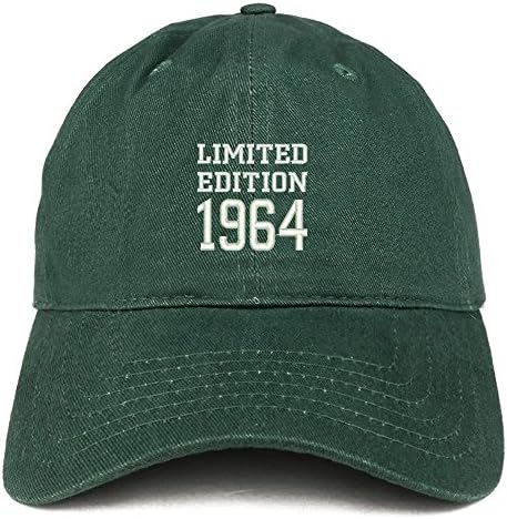 Trendy Apparel Shop Edição Limitada de 1964 Presente de aniversário bordado Cap de algodão escovado