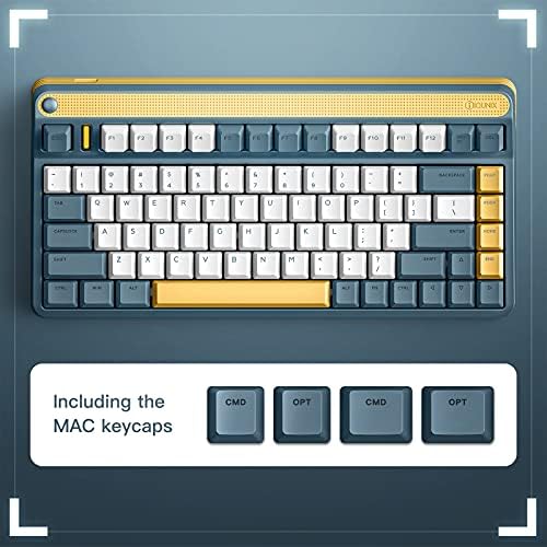 teclado de jogos IQUNIX A80, teclado mecânico sem fio 2.4g com interruptor vermelho de cereja MX, compacto 83 teclas RGB