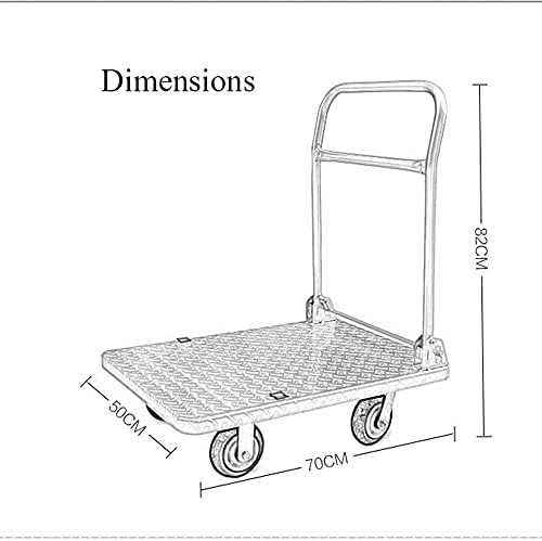 Plataforma do rack de armazenamento htllt Pequeno piso de aço trolley