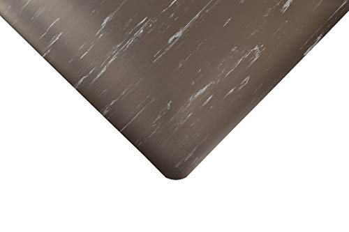 NOTRAX 470S2436GY 470-Marble Sof-Tyle 2 'x 3' tapete anti-fadiga cinza com parada vermelha