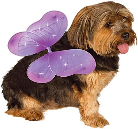 Rubie's Pet Costine Purple Fairy Wings, médio a grande