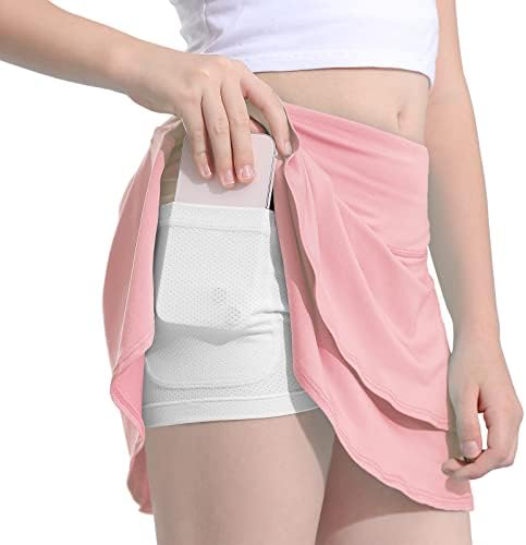 Saias de tênis de meninas da dançarina com shorts skorts de golfe atlético por 6 a 12 anos