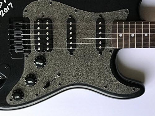 Todd Rundgren assinou o Fender Stratocaster com título de música e Beckett Coa