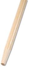BWK125 Manusea de vassoura de ponta de extremidade, madeira lacada, 1-1/8 DIA. x 60 de comprimento