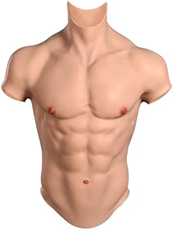 Suaisiskr Realistic Silicone Muscle Bex para cosplay Realistic MacH Vest Muscle Simulation Skin