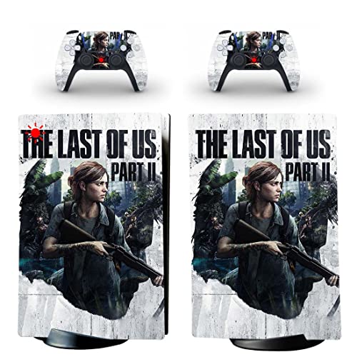 Joe The Last Joel de Ellie Us Tess Sarah PS4 ou PS5 Skin Stick para PlayStation 4 ou 5 Console e 2 controladores Decalque Vinil