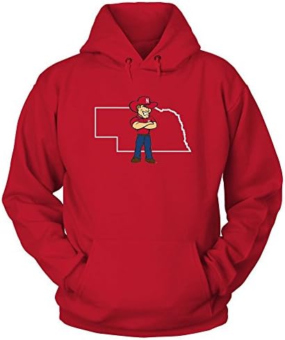 FanPrint Nebraska Cornhuskers T -shirt - Herbie em Estado esboço