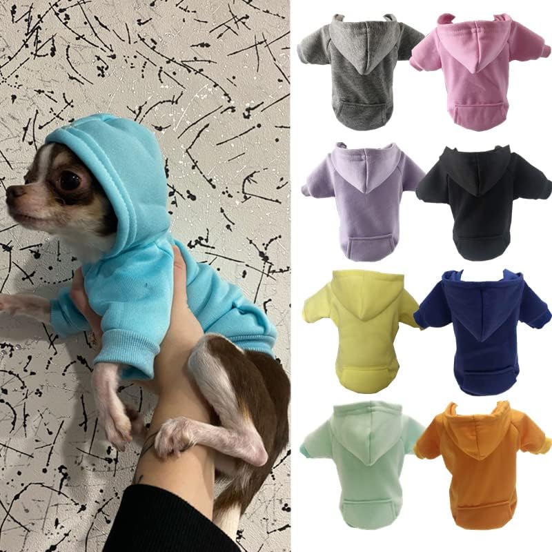 Roupas de cachorro Design puro Capuz de cachorro Autumn Winter Dog Casat Jacket Puppy Pet Aput Pug Red Xs