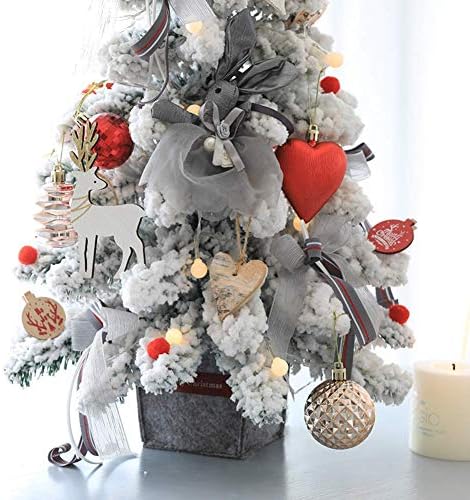 Árvore de Natal de Liushi Tabletop, ornamentos mini ornamentos artificiais de decoração de árvore de árvores para interno