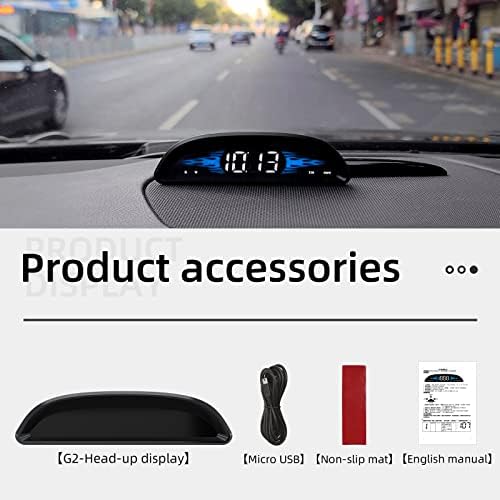 QFANSI Digital GPS Speedometer Universal Head Up Display Para carro LCD Display LCD HUD Medidor com MPH Speed ​​Fatiga Driving Alert