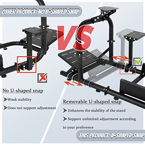 Supllueer Racing Simulator Cockpit Stand, com assento de corrida Logitech G25 G27 G29 G920 G923 Thrustmaster T300