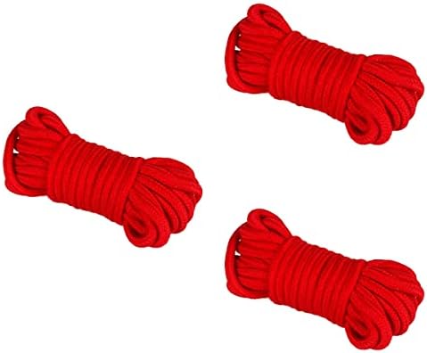 Corda rosa cor de 3pcs restrindo corda de 5m de algodão e corda de algodão flertando brinquedos corda de restrição