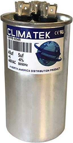 Capacitor redondo de Climatek-se encaixa em Coleman 1499-3561 7330-3311 | 45/5 UF MFD 370/440 VOLT VAC