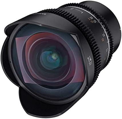 Samyang mf 14 mm t3.1 vdslr mk2 Sony E - Bright T3.1 Ultra -Wide Angle Cine e Lens de vídeo para montagem Sony e, 14