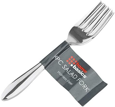 Home Basics, 4 peças Salad Fork, Silver