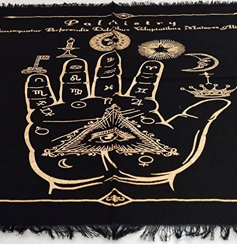 Doraya Altar Cloth Moon Fase Witchcraft Alter Tarot espalhado Top Witchery Supplies Ploth Square Spiritic Sacred)