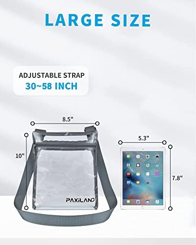 Clear Bag Stadium Aprovado pelo PVC Clear Purse Clear Crossbody Bag Capacidade perfeita para festivais de esportes de