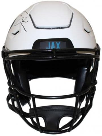 Trevor Lawrence assinou o Jaguars Authentic Lunar Speed ​​Flex Helmet Fan 38410 - Capacetes NFL autografados
