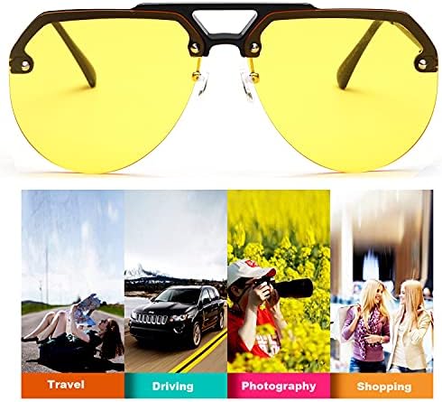 Kymisinky de grandes dimensões semi-rima os óculos de sol Aviador para homens Halfes copos Frame UV400 Protection Sun Shade Ky7000s