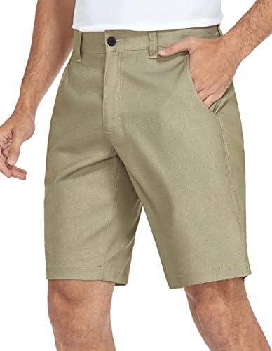 Puli Men Dress Golf Hybrid Shorts Caminhando Luz Quick Dry Casual Casual Chino Short com bolsos
