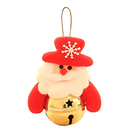 Pingente de campainha de boneca de pelúcia de Natal 2021 Novo pingente de decoração de árvore de Natal 2pc