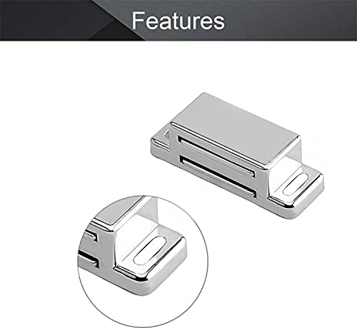 MROMAX METAL METAL PORTA DA PORTA DA PORTA DE ARMONOGEM DE ARMOLO DE CLIOGEM DE CLIÇÃO DE 1,85 x 0,63 LATCH MAGNÉTICO LATCH Silver