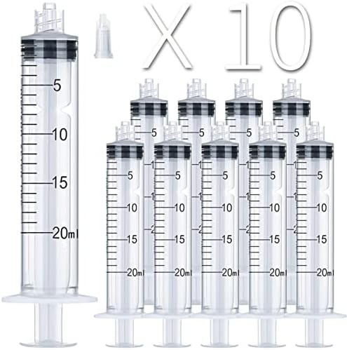 10 ml 3ml/cc Plastic Luer Lock Seringa seringas grandes sem agulha, embrulhada individualmente, tampa de ponta, para laboratórios