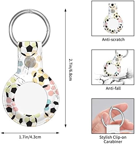 PU Airtag Tracker Case Proteção Case Futebol Futebol Aertanha Airtags Case Airtag Solder