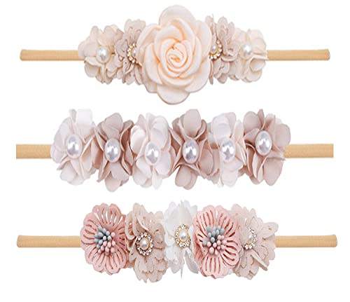 Baby Girl Flower Crown Elastic para a cabeça da cabeça de nylon nylon helternowarwares