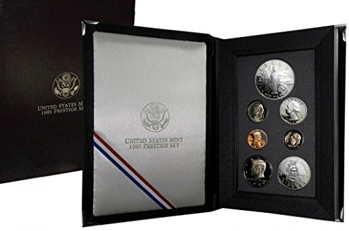 1989 S Us Prestige Proof Set vem na prova original de embalagem dos EUA