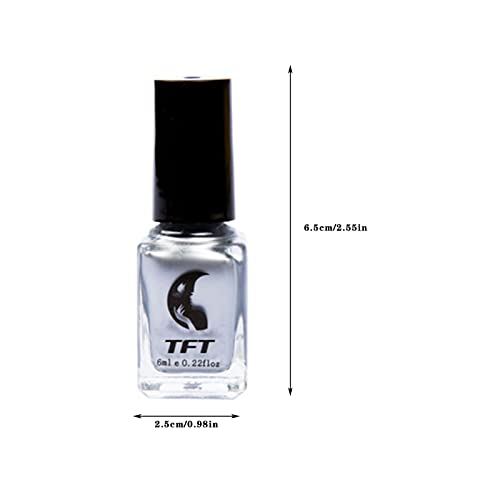 Espelho esmalte esmalte de aço inoxidável espelho de preto de prata banhado prateado manicure