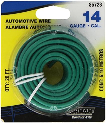 Dorman ajuda! 85723 PRMY WIRE GRN 14GAUGE 20 ', verde