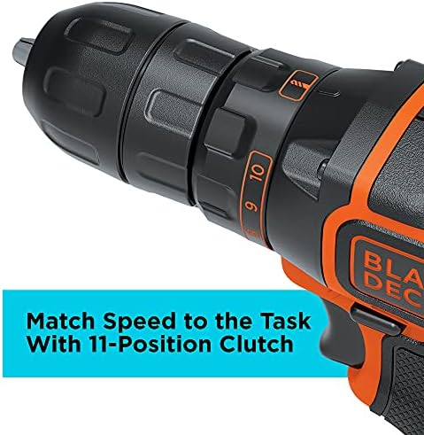 Black+Decker 20V Max sem fio sem fio/motorista, pacote de 1