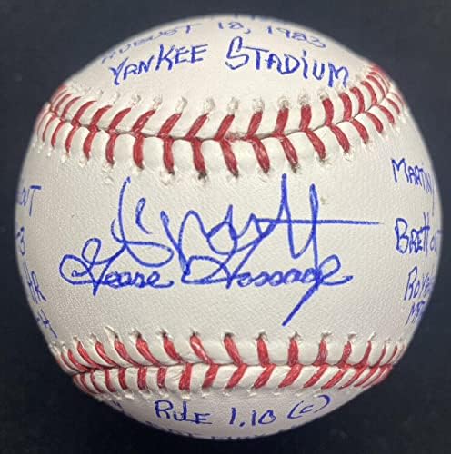 George Brett Goose Gossage The Pine Tar Game assinado Story Story Baseball JSA Bas - Bolalls autografados