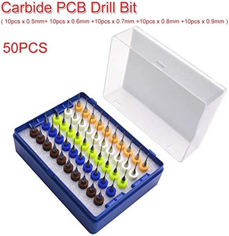 Conjunto de broca de peças XMEIFEI 50PCS Tungstênio Carboneto PCB Ferrilling Ferramenta Ferramenta de perfuração Ferramenta