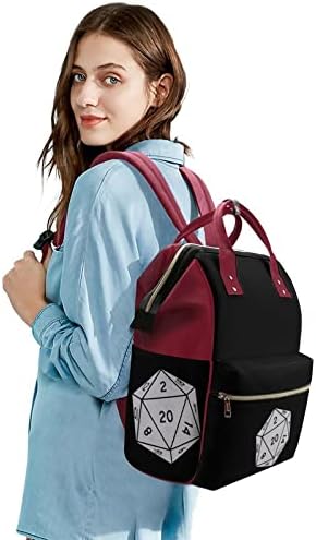 Mochila de bolsa de fraldas D20 Backpack de grande capacidade Bolsa de viagem à prova d'água Mommy Bolsa