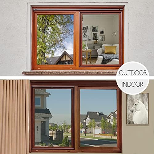 Hidbea One Way Mirror Window Film Daytime Privacy, tonalidade de janela reflexiva para casa, Bloqueio de UV de controle de calor,