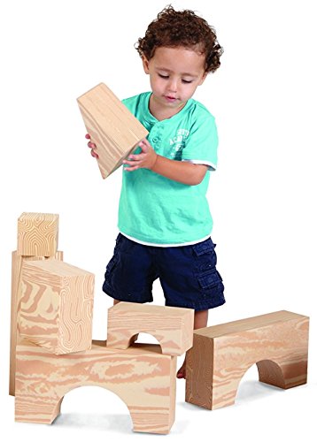 Edushape Big Wood Blocks, 32 peças