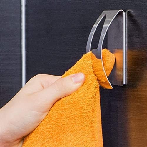 N/A Point Forte Auto-adesivo Rack de toalha Parede semi-circular de aço inoxidável para evitar o clipe criativo de toalha de banheiro