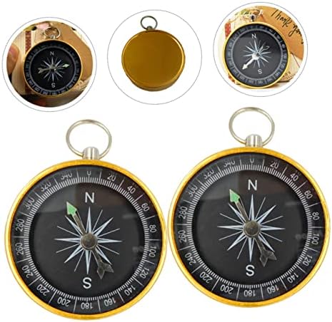 Valiclud 3pcs Compass Mini Keychain Kids Keychains key metal anel grande bússola bússola backpacking bússola pirata