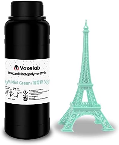 Resina da impressora 3D de Voxelab, resina Rapid Resin LCD resina UV-CURRA 405NM Resina de fotopolímero padrão para impressão