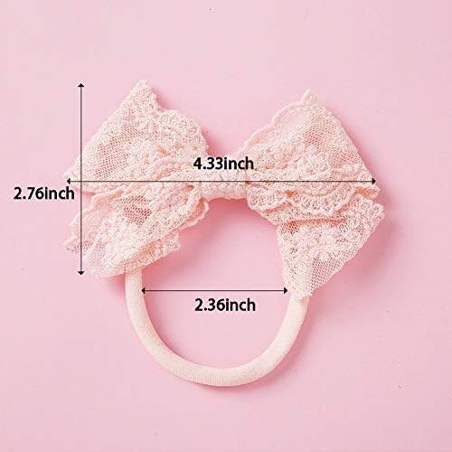 Bandes para a cabeça do arco de renda para meninas meninas de meninas