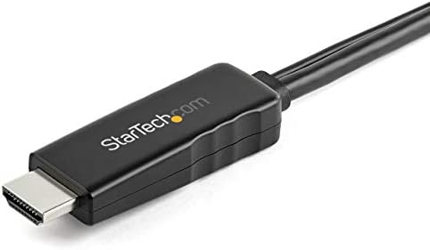 Startech.com 6ft HDMI para Mini DisplayPort Cabo 4K 30Hz - Cabo de conversor de adaptador HDMI para MDP ativo com áudio - alimentado