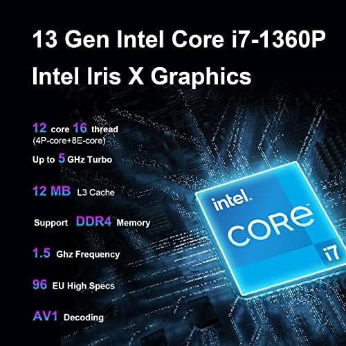 Intel NUC 13 Pro Nuc13AnHi7 Arena Canyon Mini PC Mini Computadores, BareBone, Intel Core i7-1360p 12 núcleo, 16 Thread,