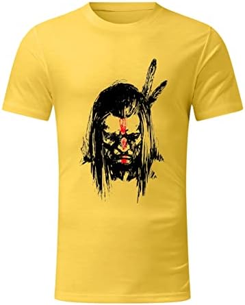 XXBR camisetas de verão para masculino de manga curta, rua de estampa gráfica nativa de rua Tops Tops Casual Camiseta regular