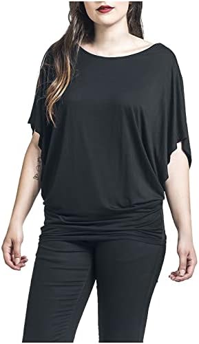 Mulheres Flowy Tops Top casual - Mulher de manga curta blusa de renda de renda de verão pullover solto solto back tops