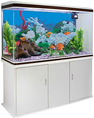 Decoração de aquário tehaux- tanque de peixes de aquário de dupla lados