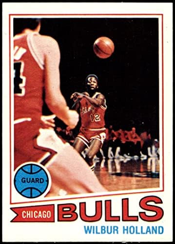 1977 Topps 53 Wilbur Holland Chicago Bulls NM Bulls Universidade de Nova Orleans